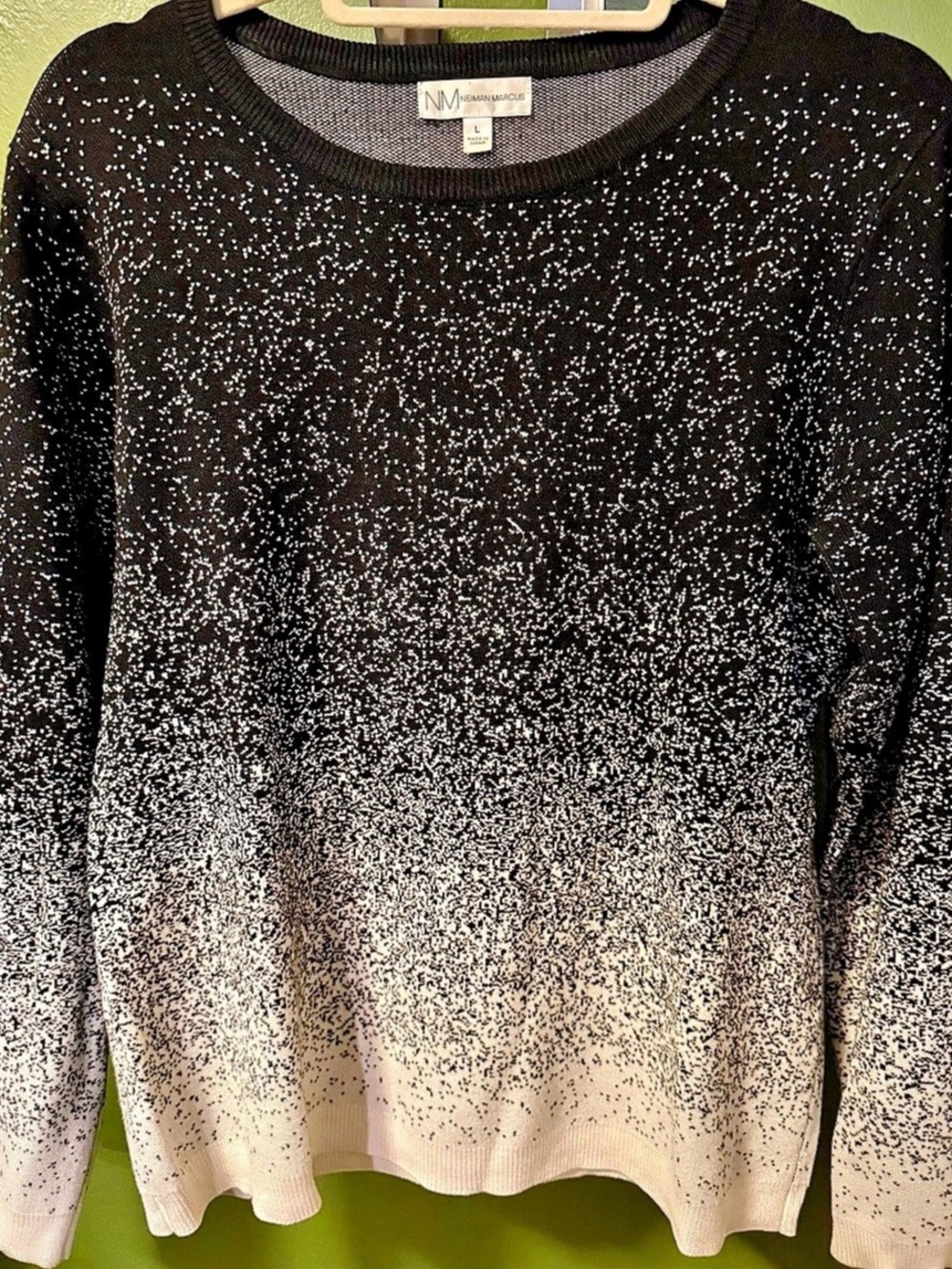 Neiman Marcus Color Block Sweater Size Large Like New